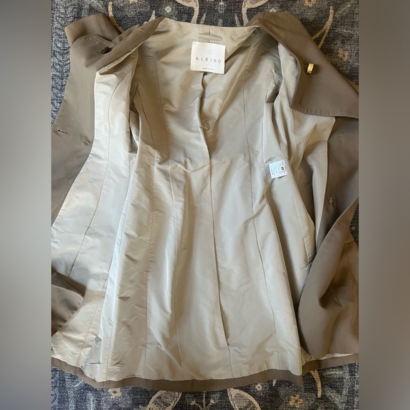 Albino mod Victorian 3/4 sleeve trench coat - Picture 11 of 13